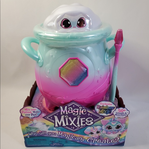 Moose Toys Other - New Rainbow Magic Mixies Magical Misting Cauldron with Interactive 8" Plush